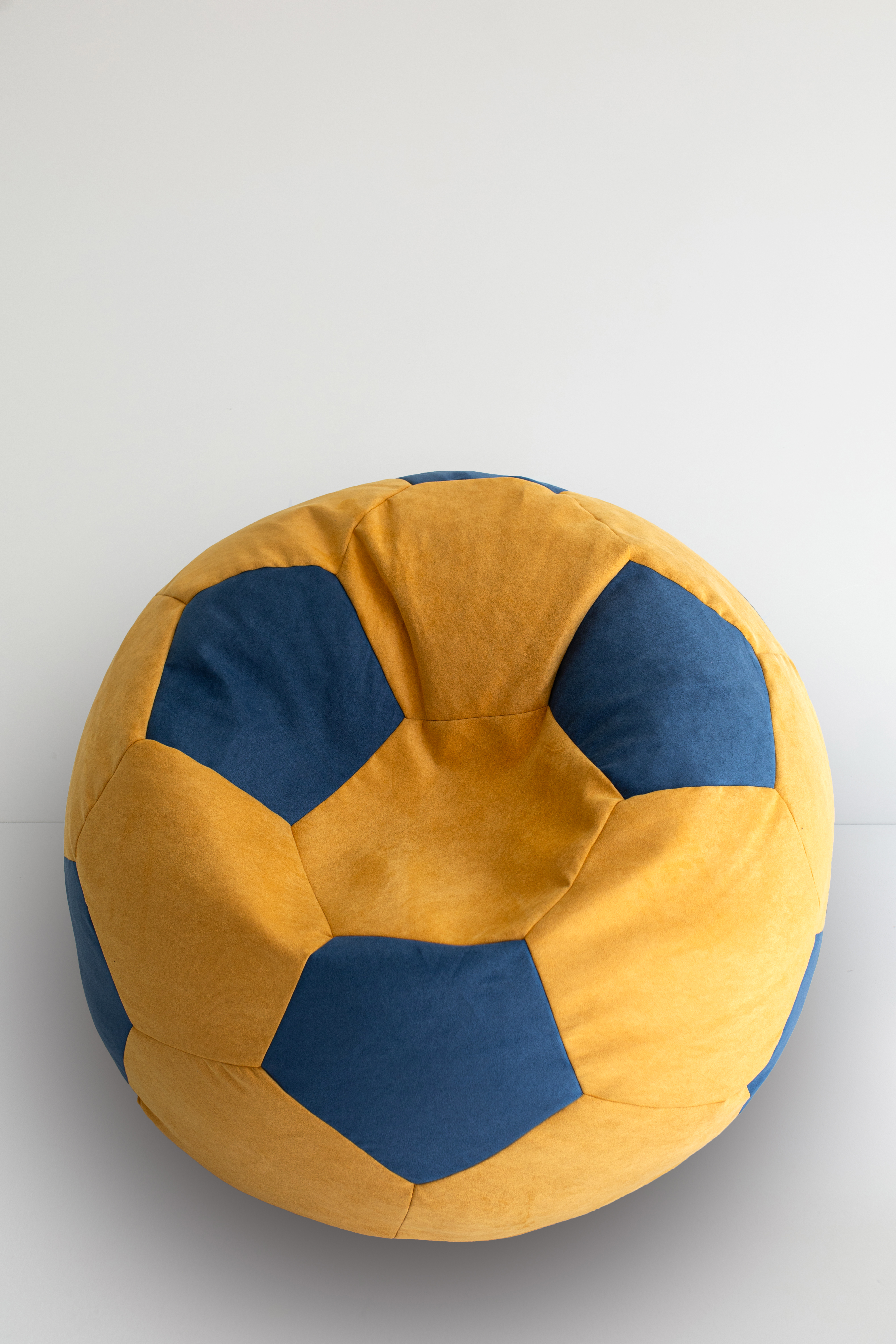 Крісло - м'яч Нобук жовт+блакит